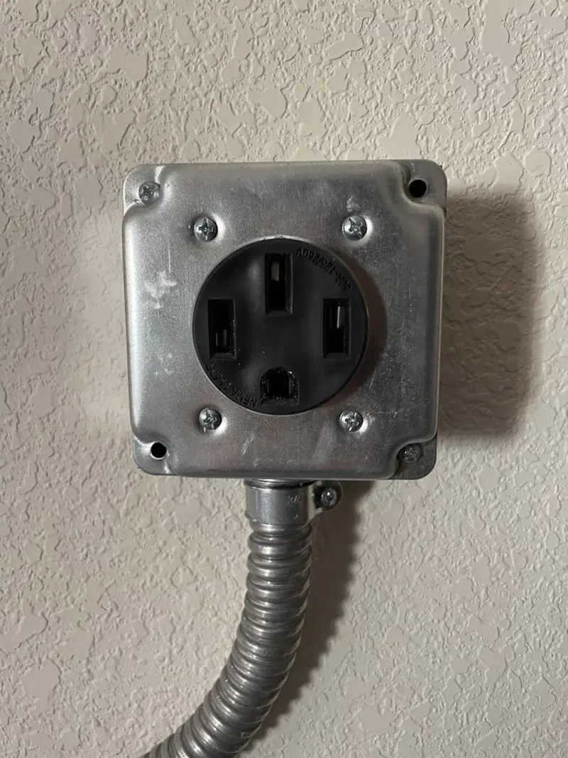 NEMA 14-50 outlet installed for Electrical Panel Upgrade in Helena Valley Northeast